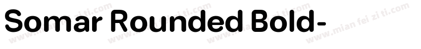 Somar Rounded Bold字体转换